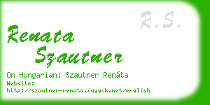renata szautner business card